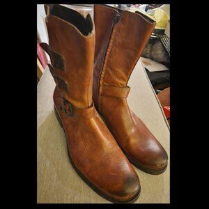 ALDO - Tan Biker Boots (brand new) Size - 11